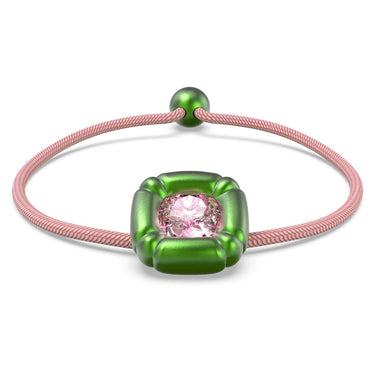 Swarovski Damen Dulcis Armband Kissenschliff, Grün-Pink 5613643